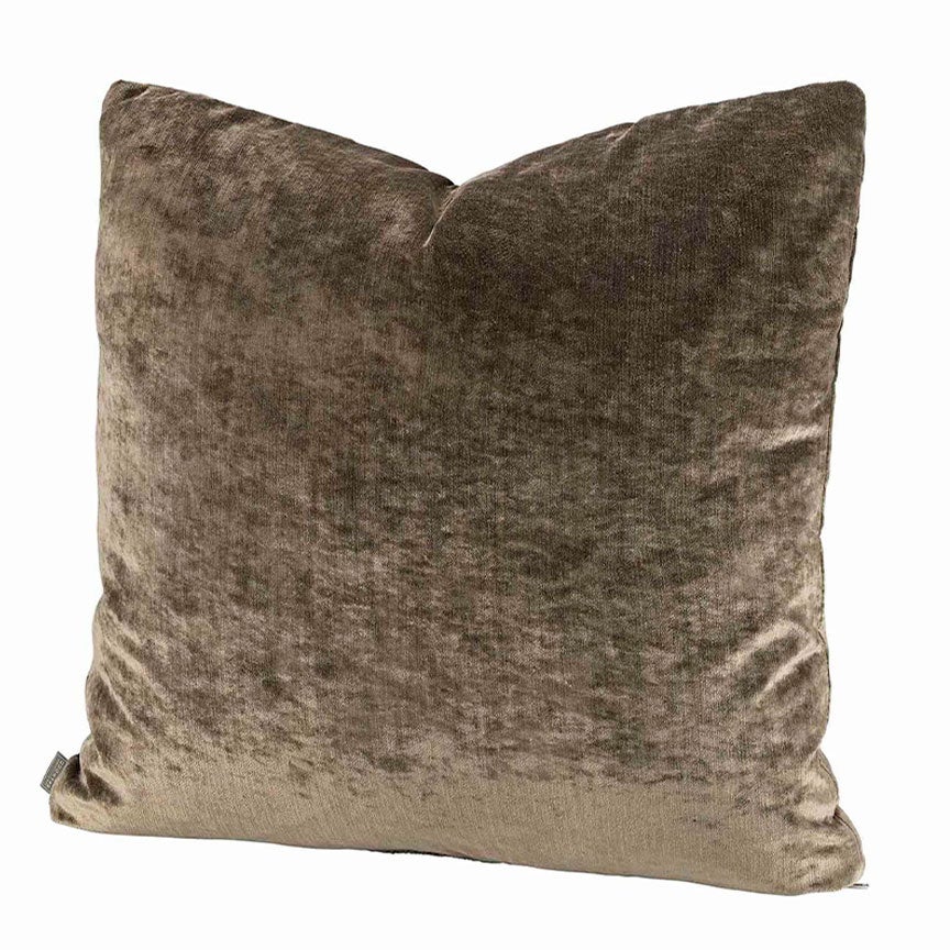 Garda Velvet Taupe Plain Kissenbezug 50X50