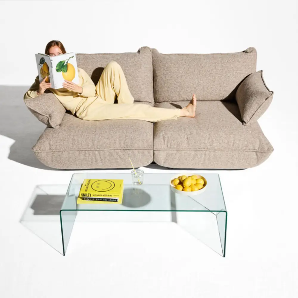 sumo armlehne boucle recycled brown