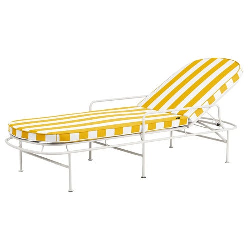 Arts sonnenliege Soft White / Yellow Stripes