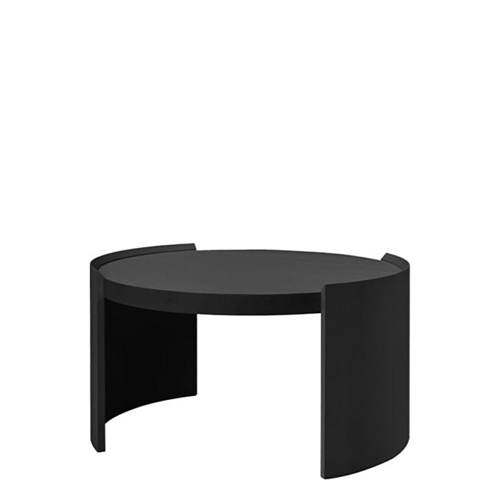  Oakland Couchtisch Ø80 cm Schwarz
