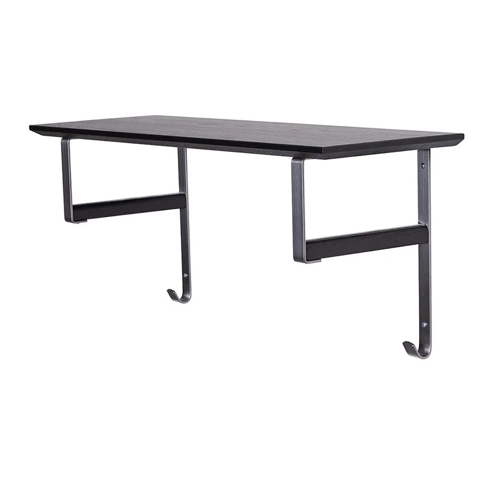 Niva Hutablage 77 cm Eiche schwarz gebeizt