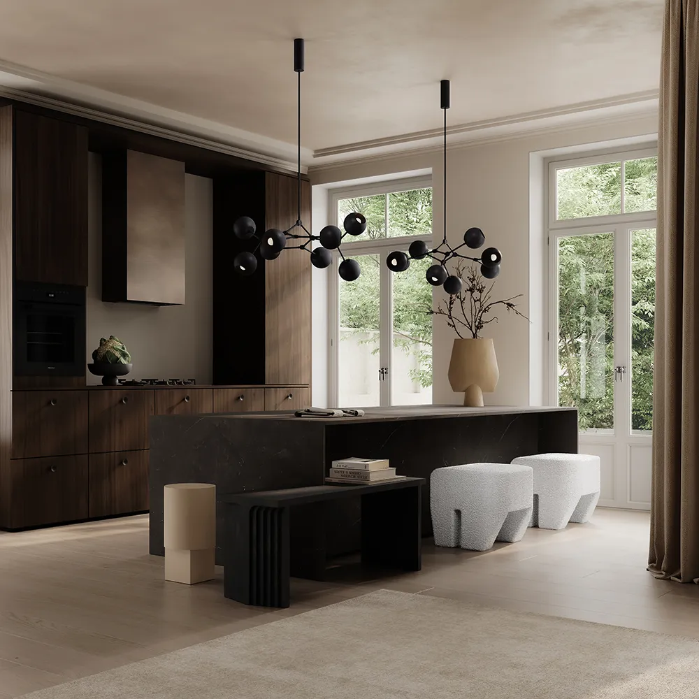 Sculpt Hocker – Cremeweiß