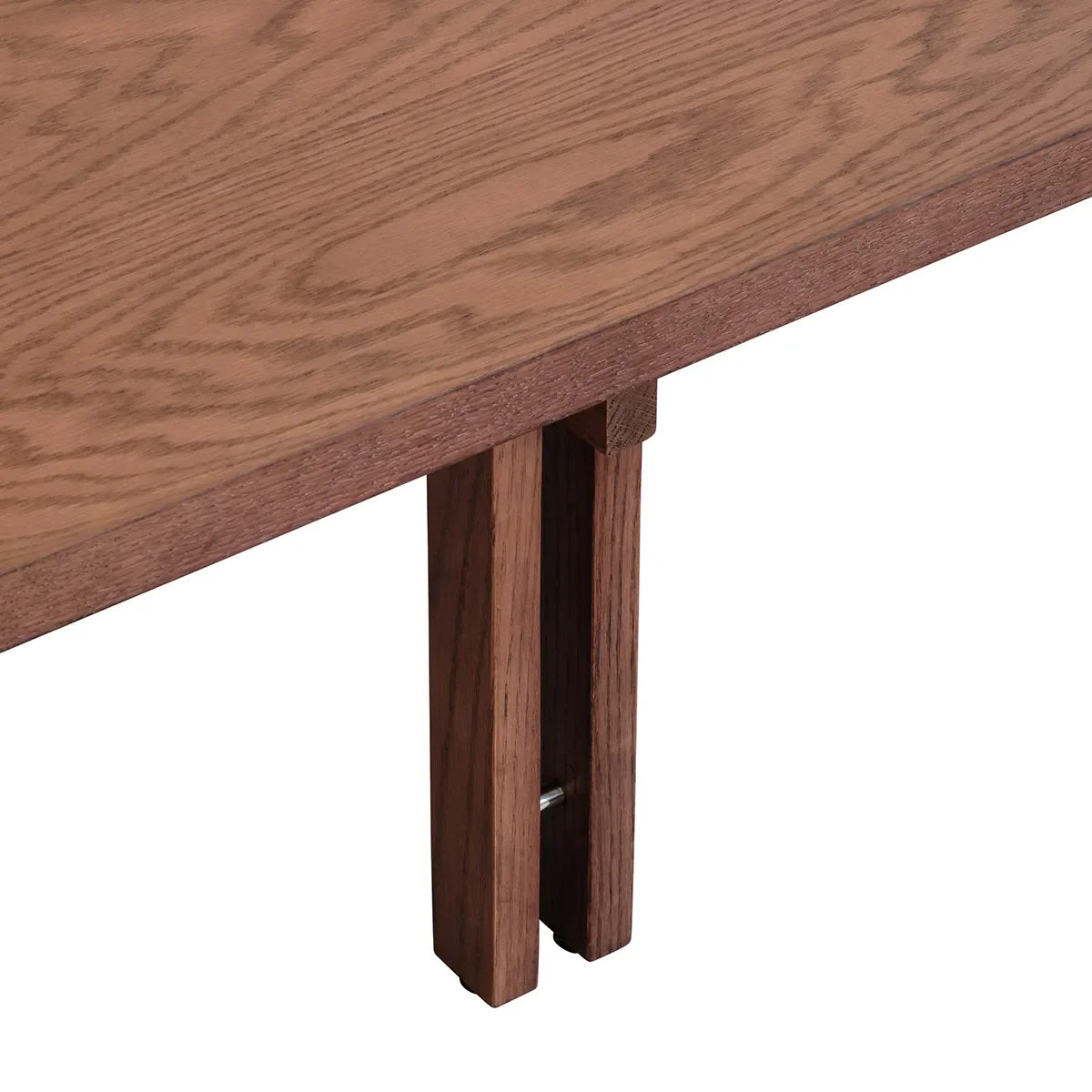 Couchtisch aus Eiche 80x80 Plinth Classic Brown Oak