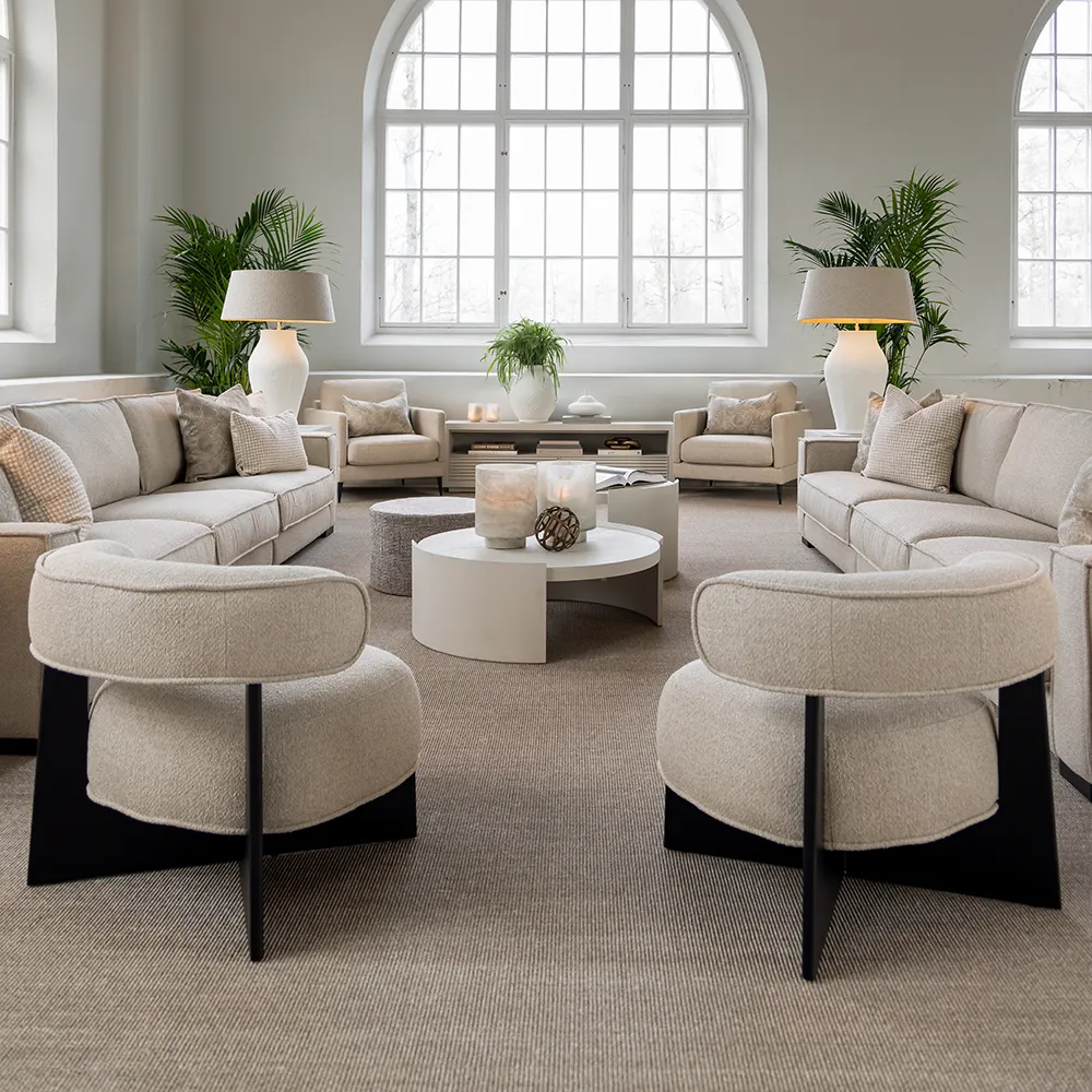 Porto Stoffsessel Rhyme beige