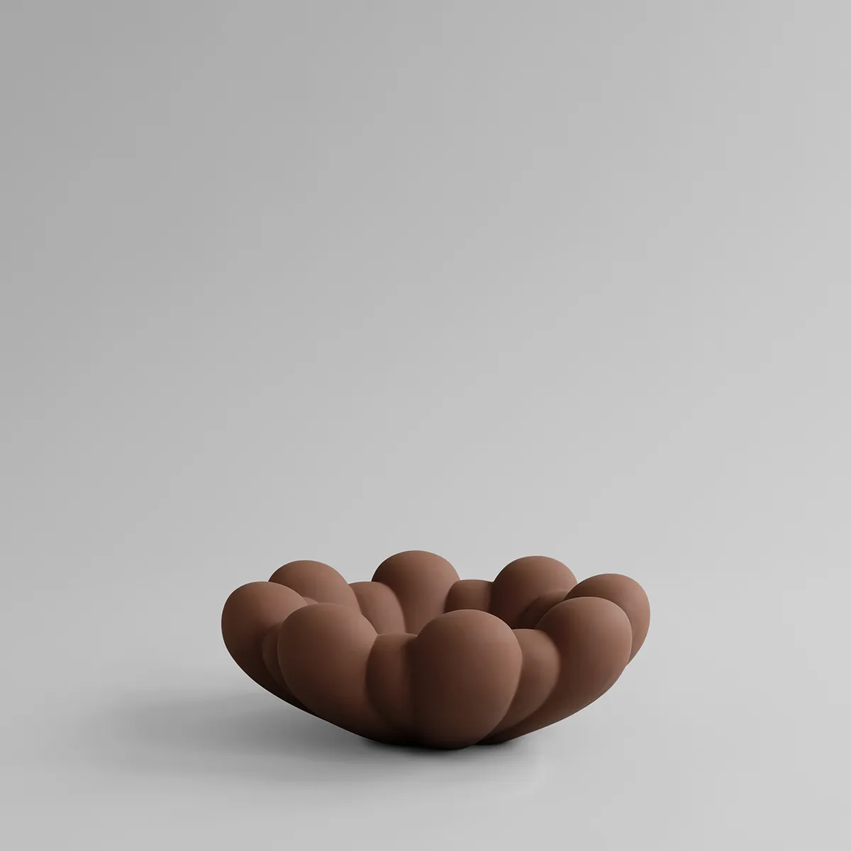 Handgefertigte Dekoschale Bloom Almond Ø 44 cm