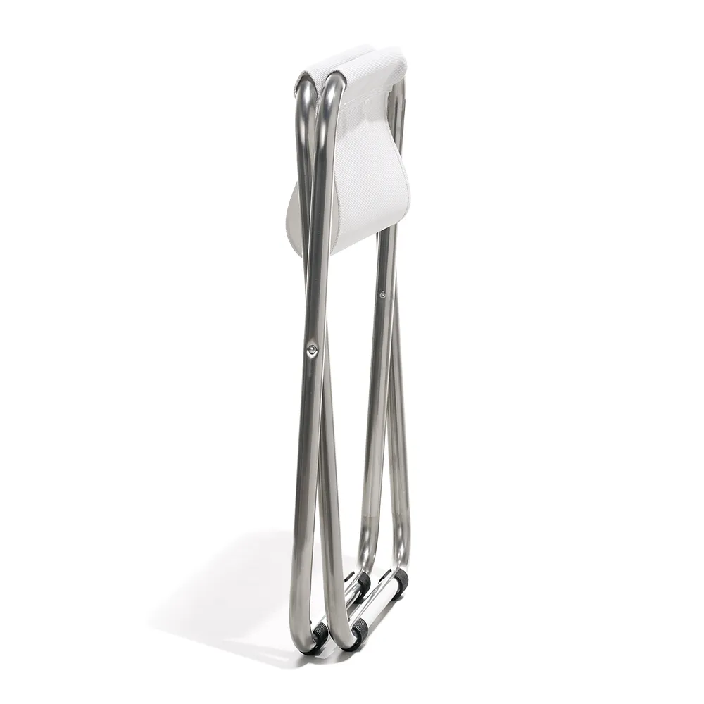 Chico Fußhocker weißes Aluminium/Textilene