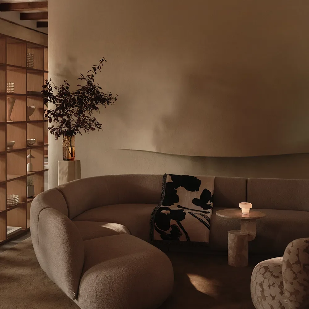 Mundgeblasene Tragbare Dimmbare LED-Tischlampe Ripple