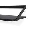 Ribbon regal 140x20 cm schwarze Eiche/schwarzes Metall