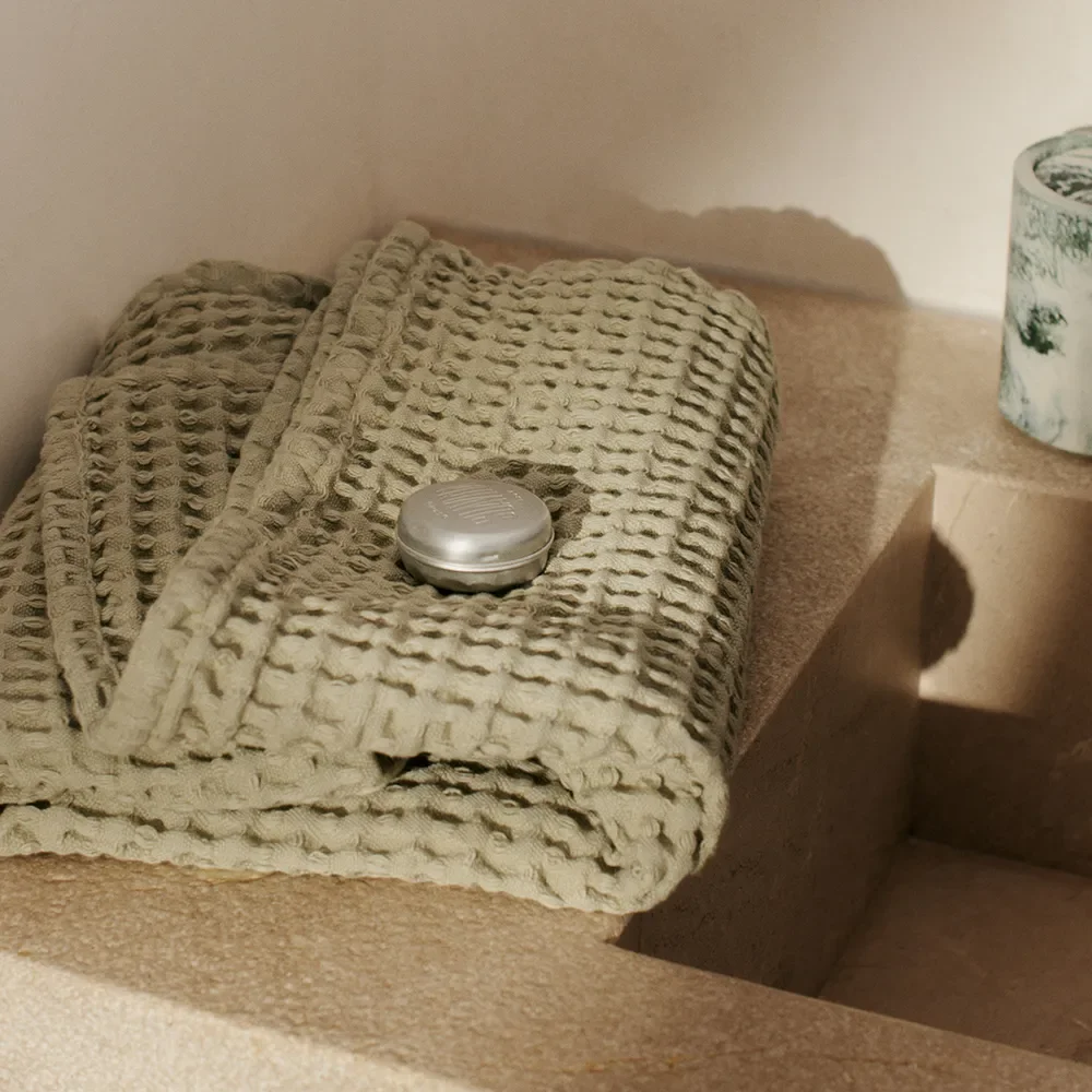 Badetuch aus Bio-Baumwolle Light Celedon