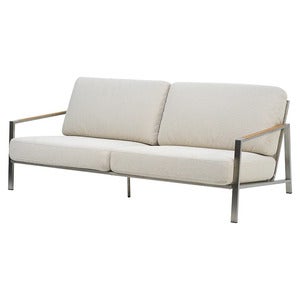 Naos 2,5-sitzer-sofa  Stainless steel / Dot beige