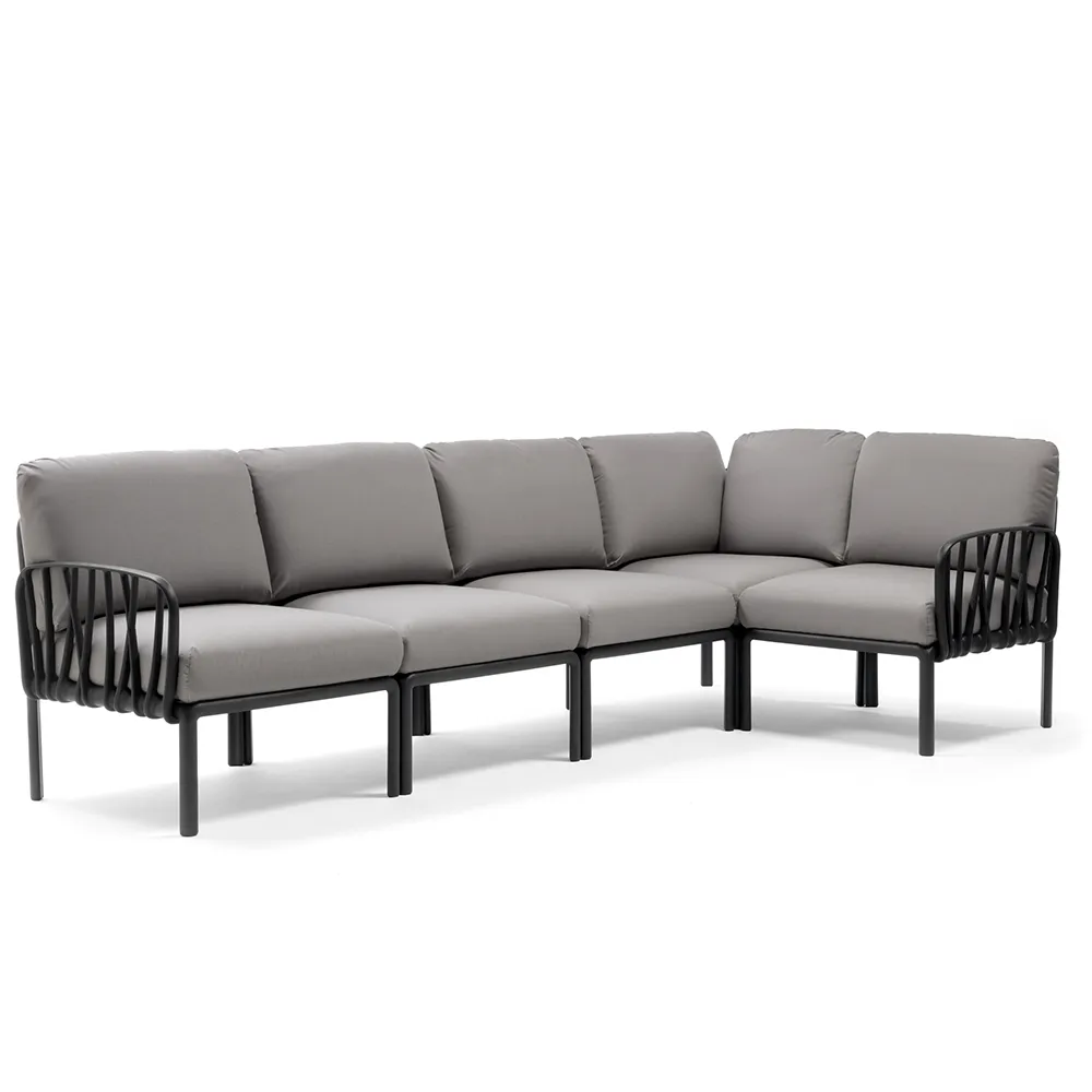 Komodo 5 Ecksofa Anthrazit - Grigio