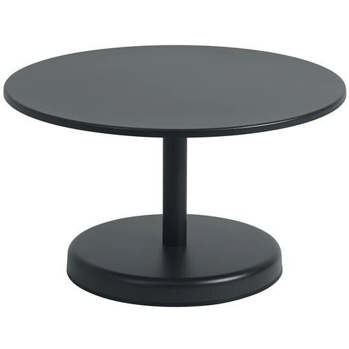 Linear Steel Couchtisch Ø70 cm Anthracite Black