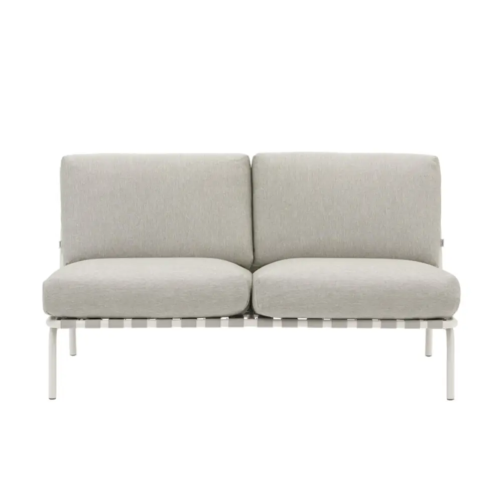 Lounge-Sofa Settle 2-seater Laze 1/Grey