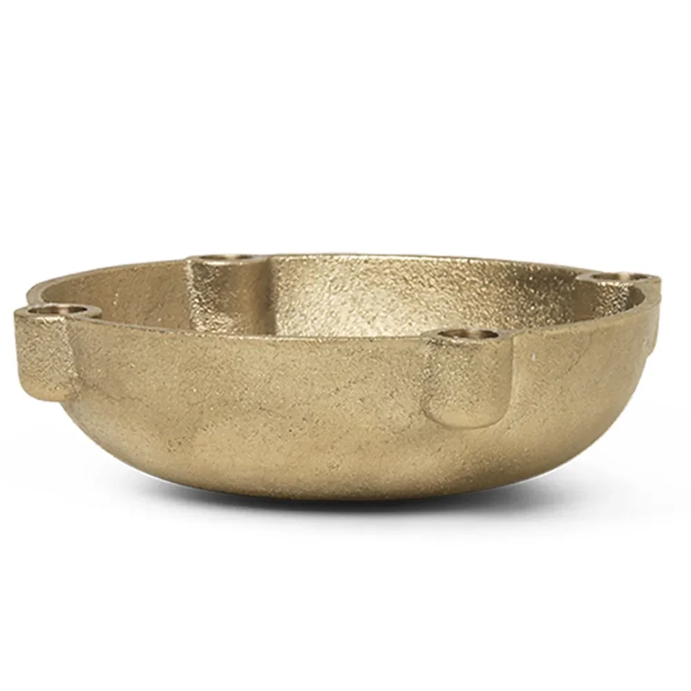 Bowl Kerzenleuchter Ø14 cm Brass