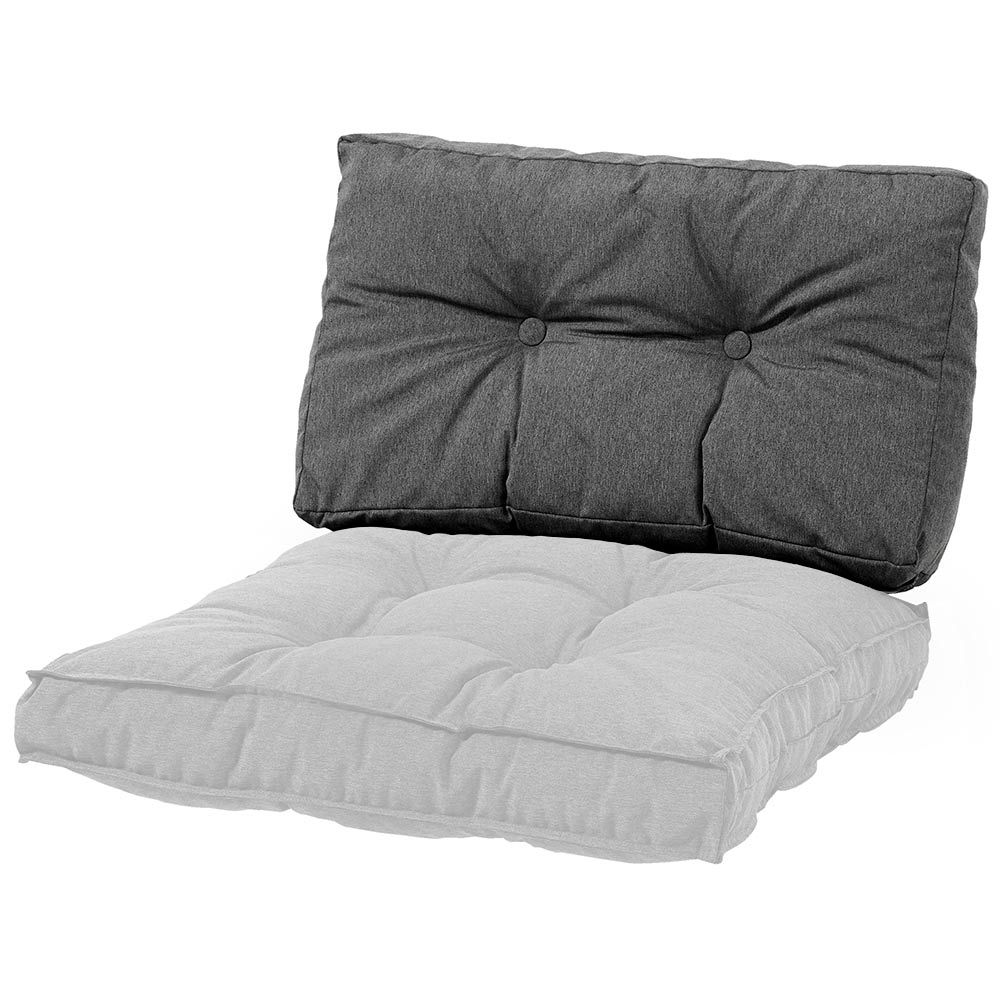 Lotta Rückenkissen B 58 63 H 38 cm Anthrazitgrau