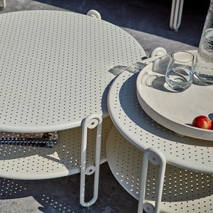 Blixt couchtisch 65 cm Pearl White