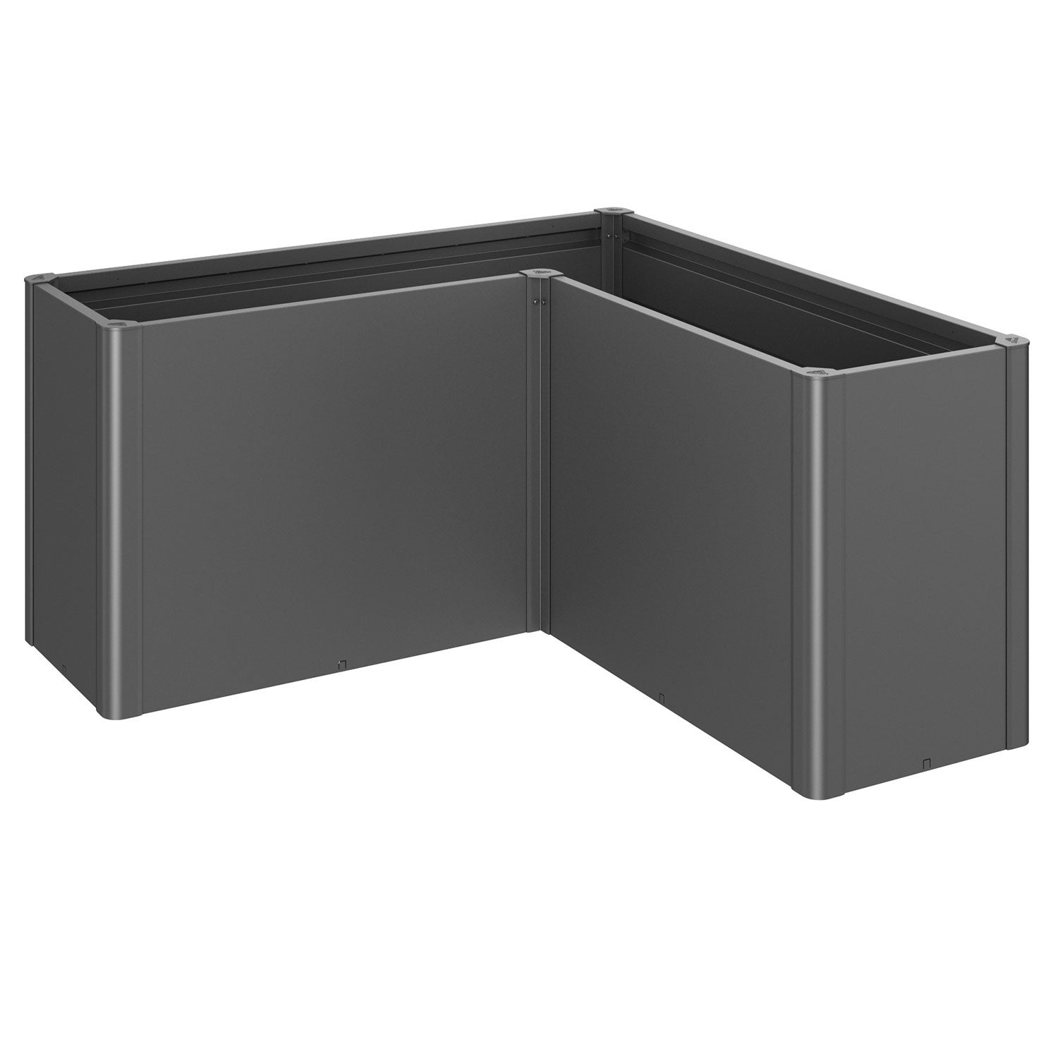 Belvedere Pflanzbeet maxi Größe l150 metallic dunkelgrau Biohort