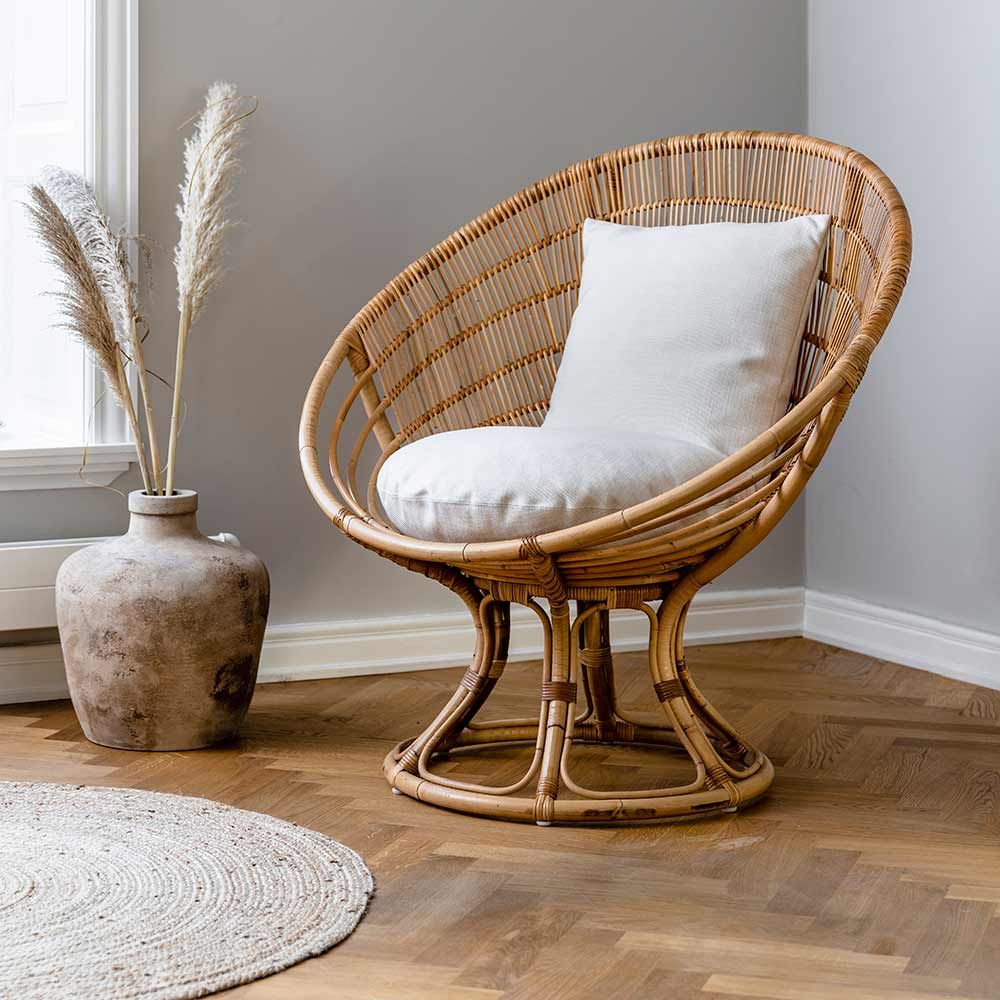 Luna Sessel Natur Rattan