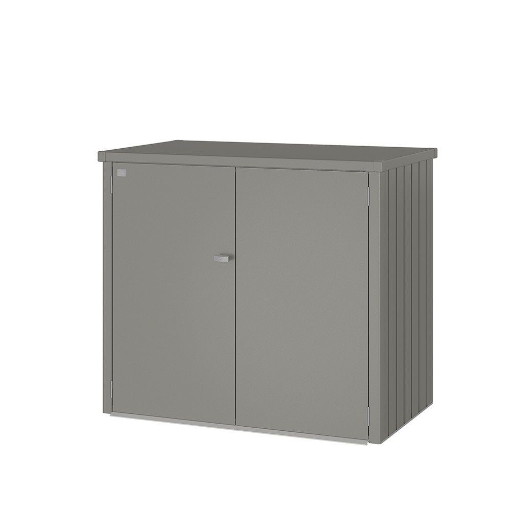 Alex Duo Box für Abfalleimer – Metallic quartz grau