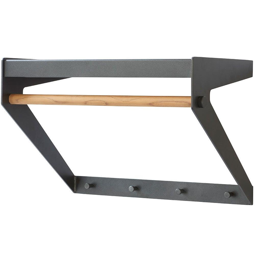 Copenhagen Kleiderbügel Lava Grau / Teak