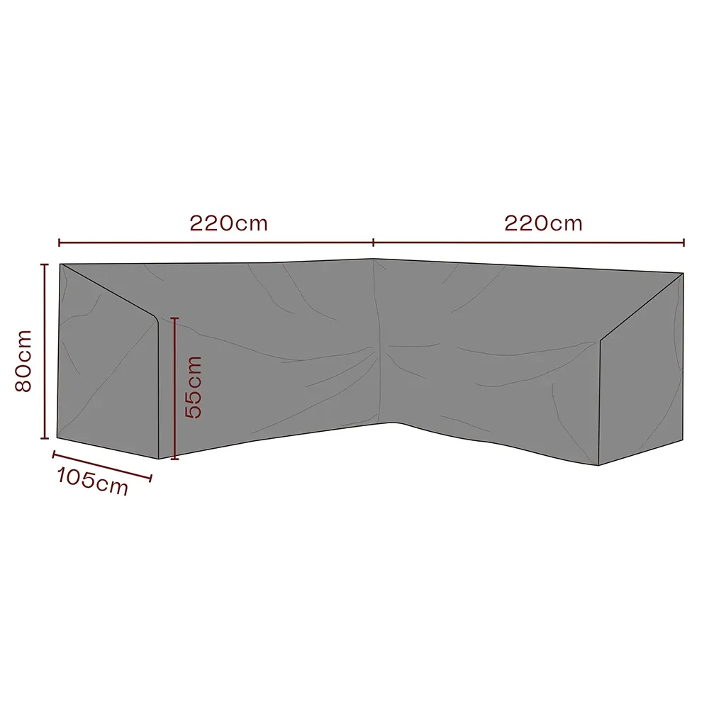 Möbelschutzhülle Ecksofa 220/220x80x105 cm Premium