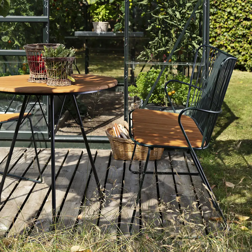 Paon Bank schwarzer Stahl