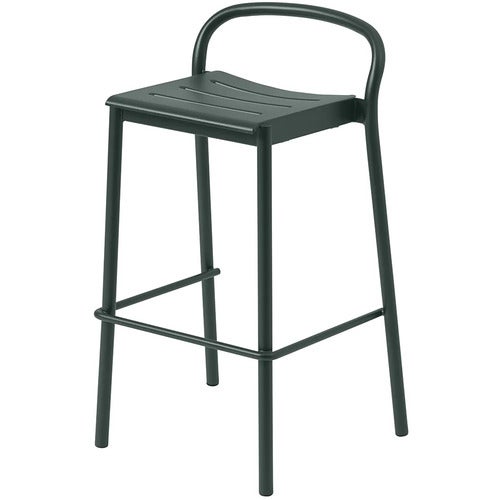 Linear Steel Barhocker Dark Green