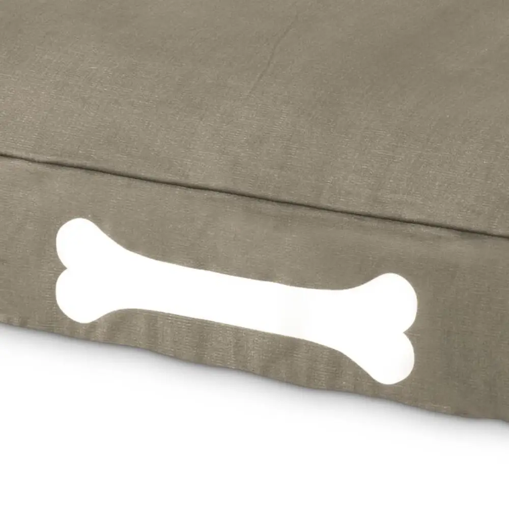 doggielounge L canvas Hundebett recycled taupe grey