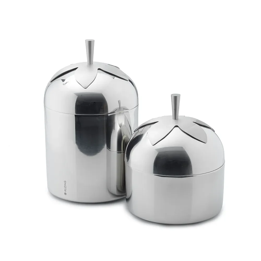 Blad Kaffee und Tee Dose Steel Small