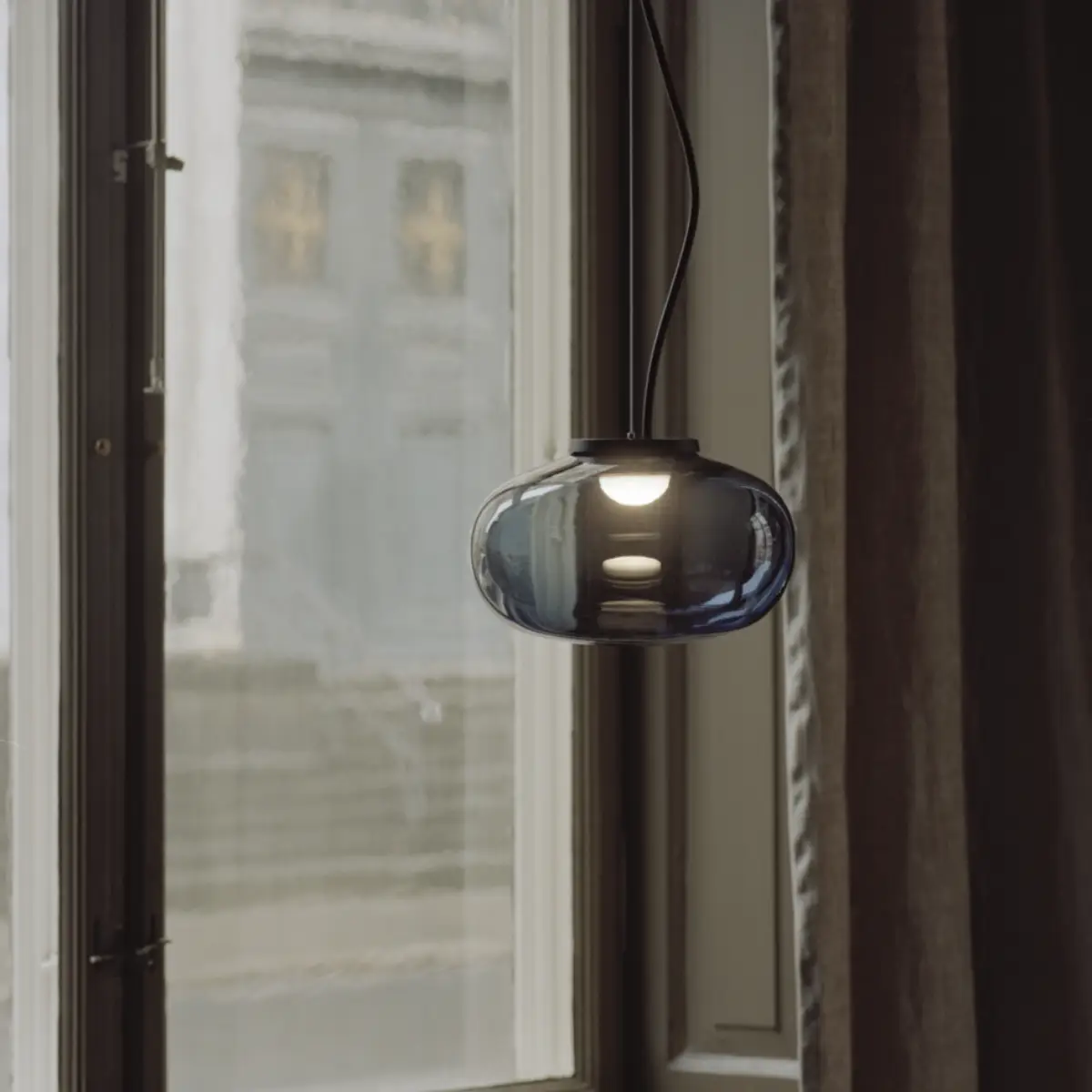 Karl-Johan Pendelleuchte Ø23 Rauchglas