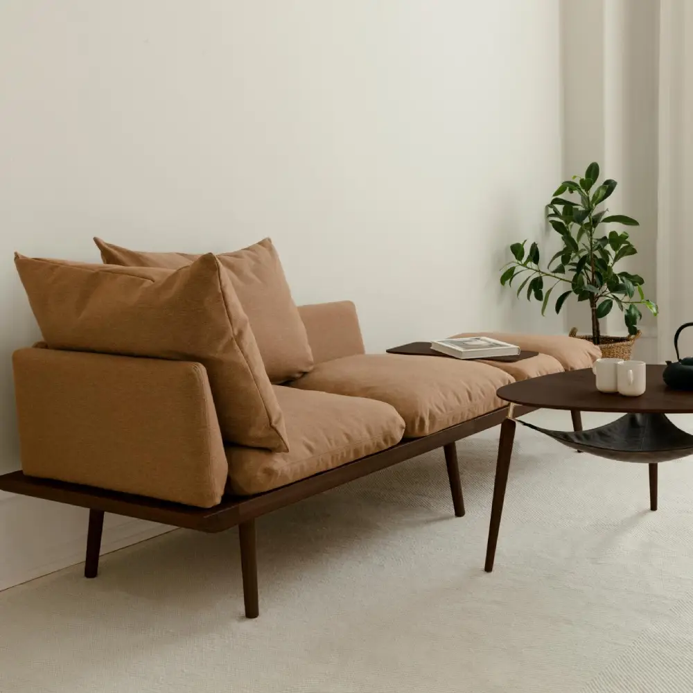Lounge Around 3-Sitzer-Sofa Dark Oak/Sugar Brown