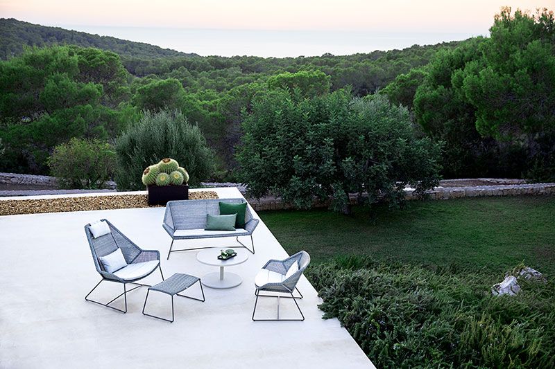 Breeze Lounge Chair Hellgrau