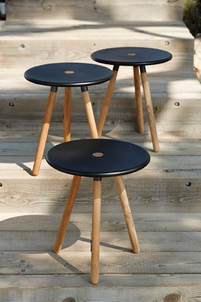 Area Beistelltisch/Palette Lava Grau