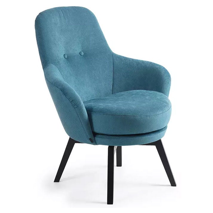 Gaga Sessel Stoff B schwarze Beine