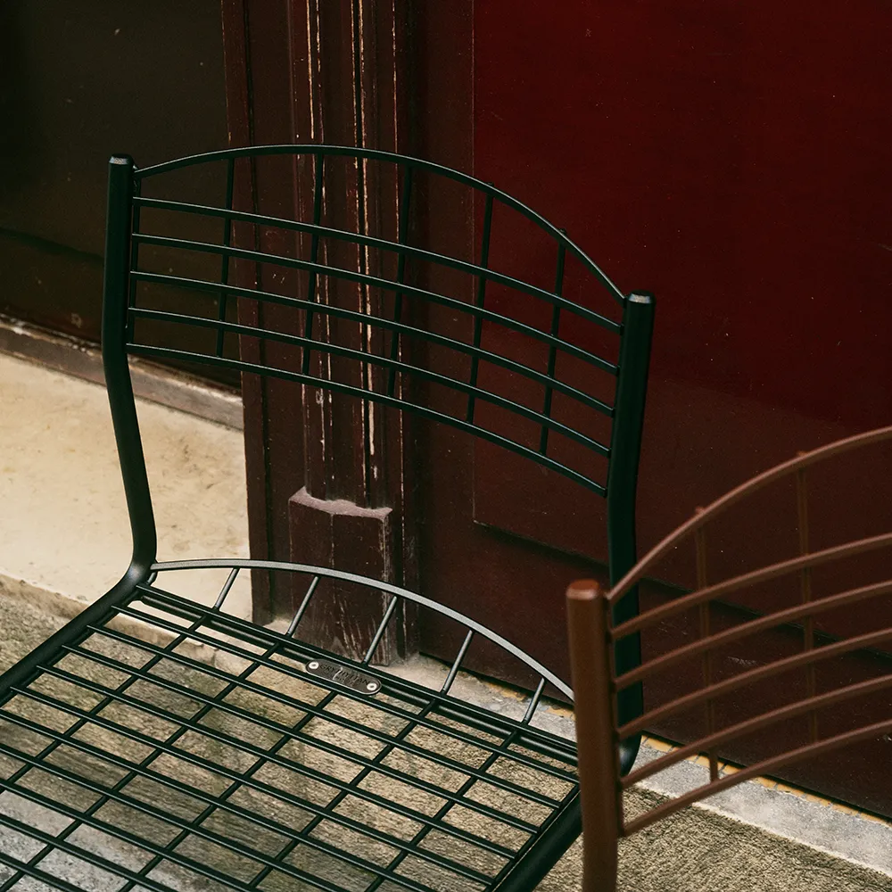 Stuhl High Tech Blue green