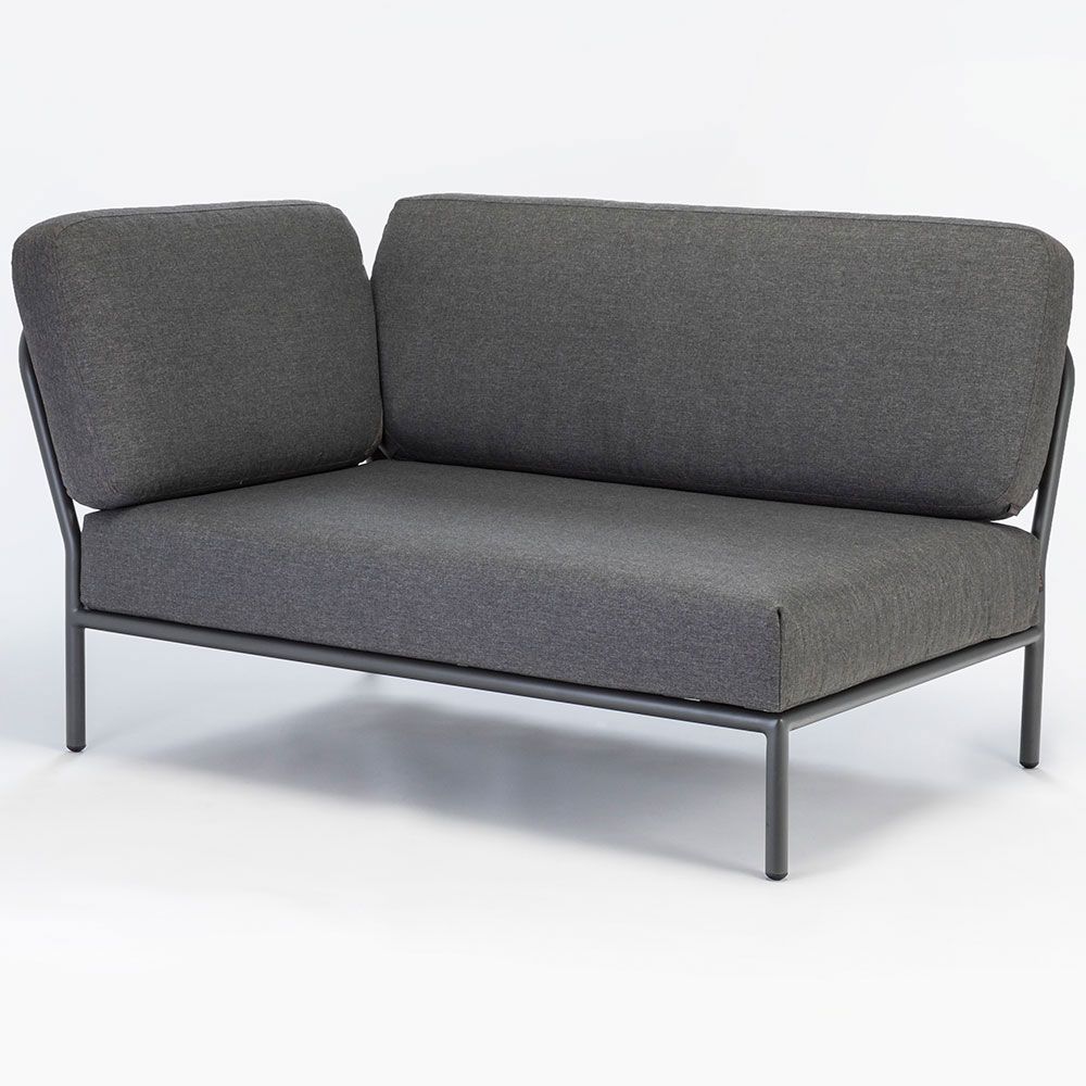 Level Endkappe links Grau Aluminium