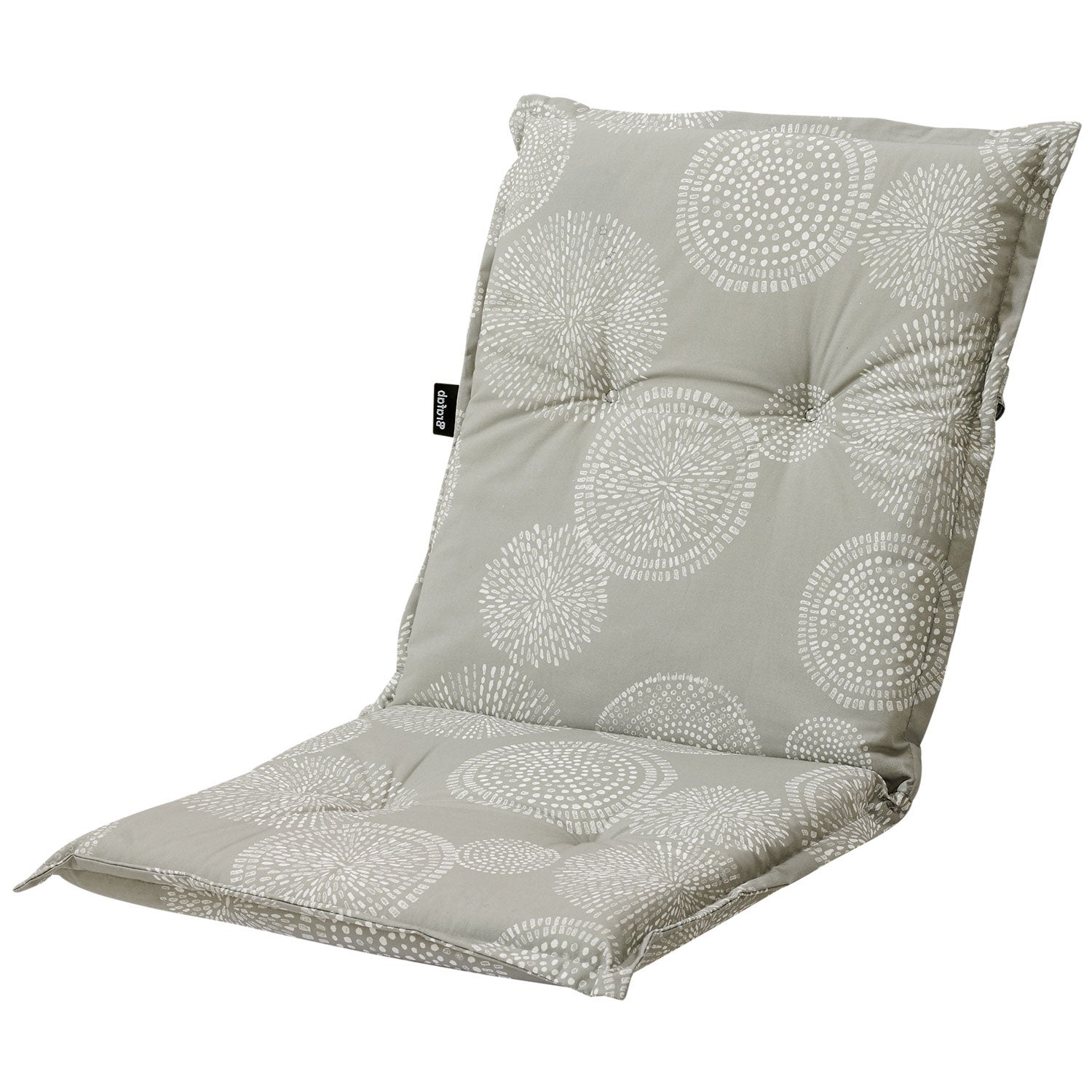 Naxos Kissen Niedrig Grau Muster