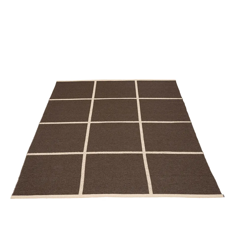 Gewebter Teppich Criss Dark Brown 180x260 cm