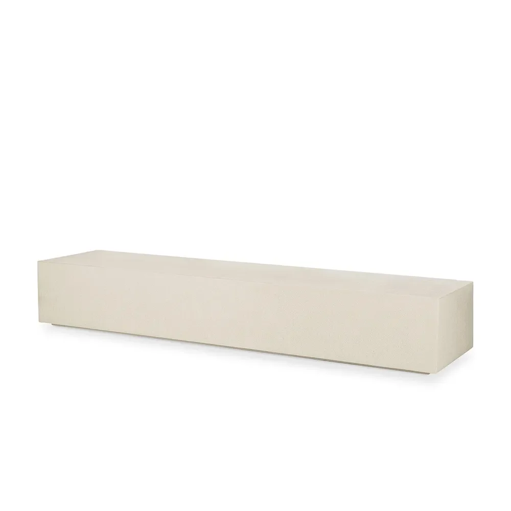 Elements Bodenregal/Bank - Off White 220x45x30 cm