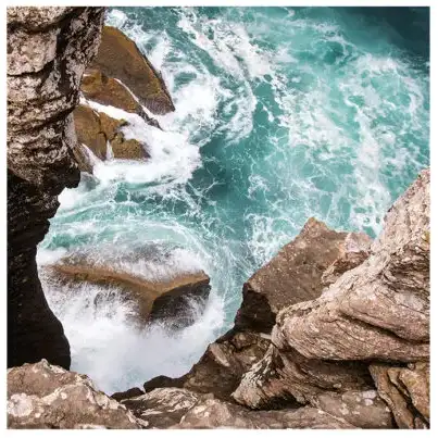 Wanddekoration Raw Nature Portugal 100x100 cm