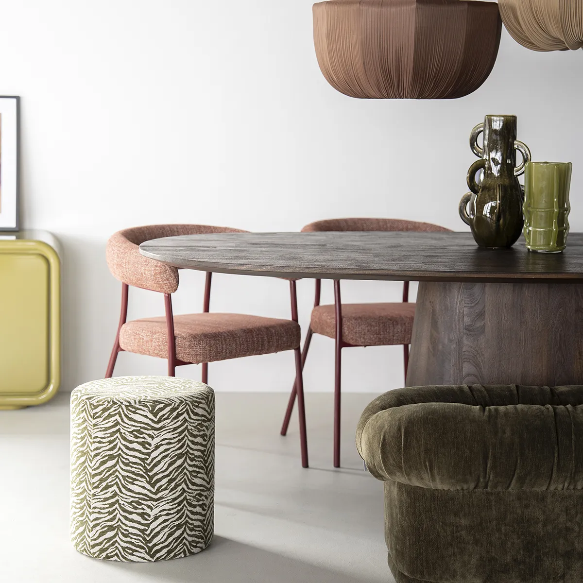 Hocker Tigra Green H42 cm