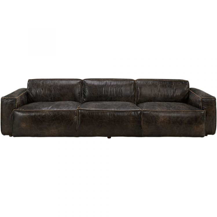 Buddy 4-Sitzer Sofa Leder Fudge