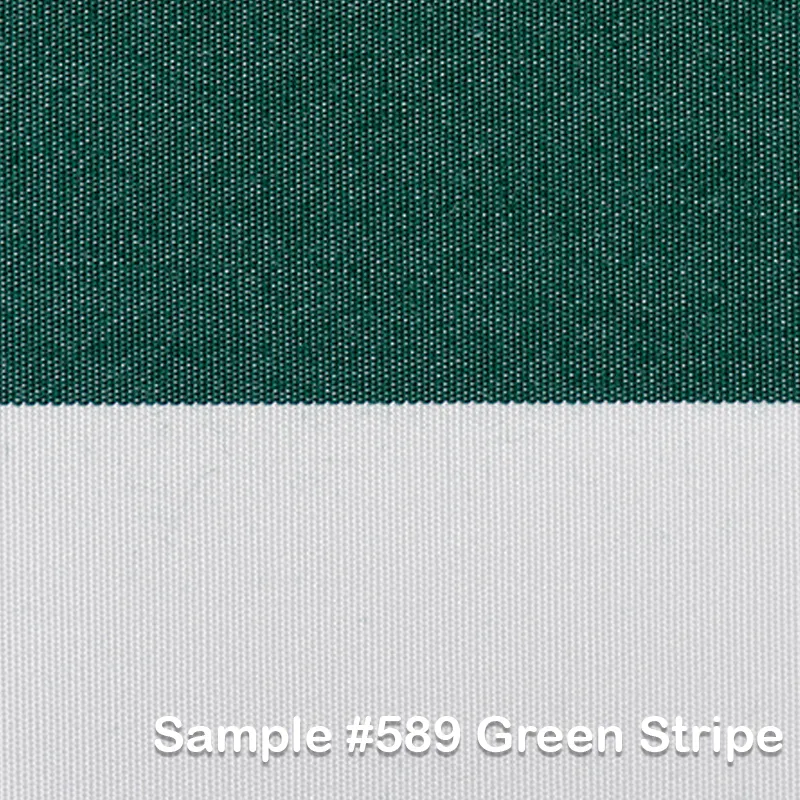 Teakwood sonnenschrim 350x350 cm  Kat.5 589 Green Stripe