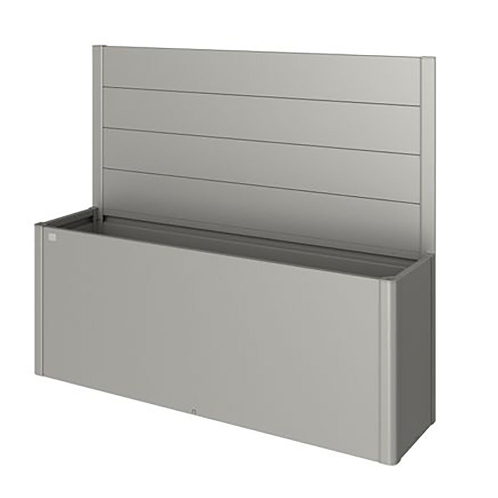 Sichtschutz für Anzuchtbeet 4x1 m, Metall Quarts grau