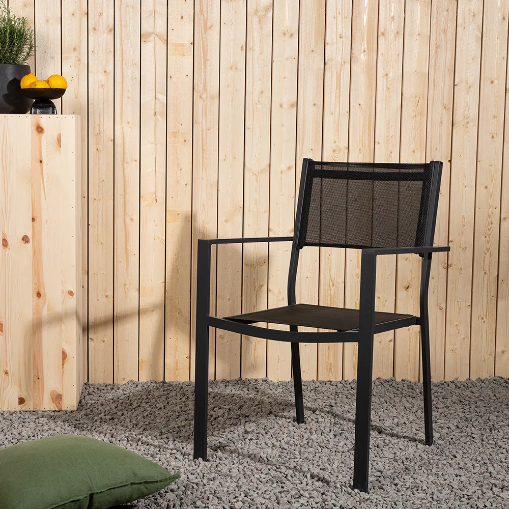 Copacabana Esszimmerstuhl Schwarz 2er-Pack