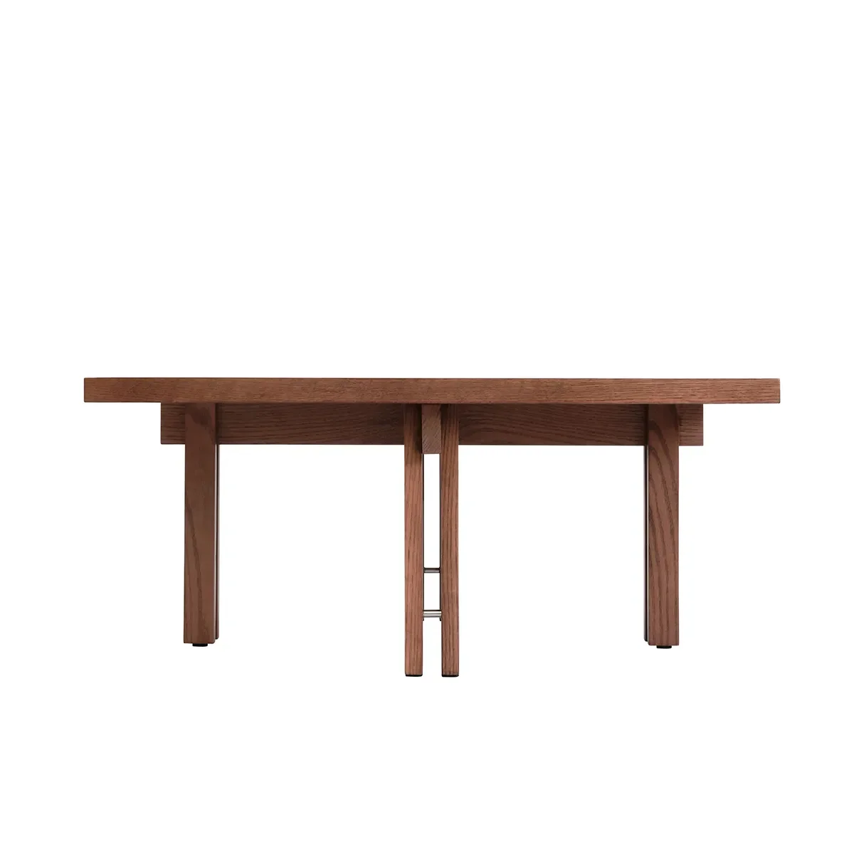 Couchtisch aus Eiche 80x80 Plinth Classic Brown Oak