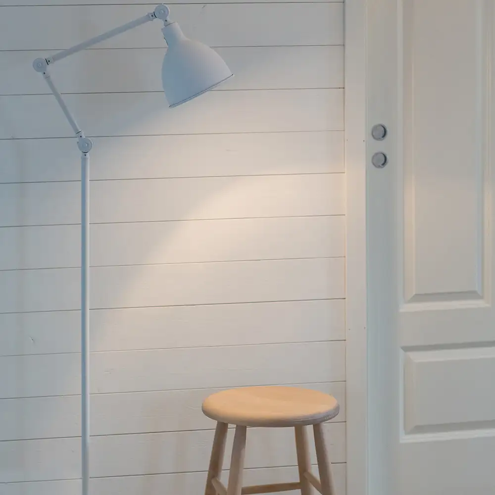 Bazar Stehleuchte H147cm Sand Weiß