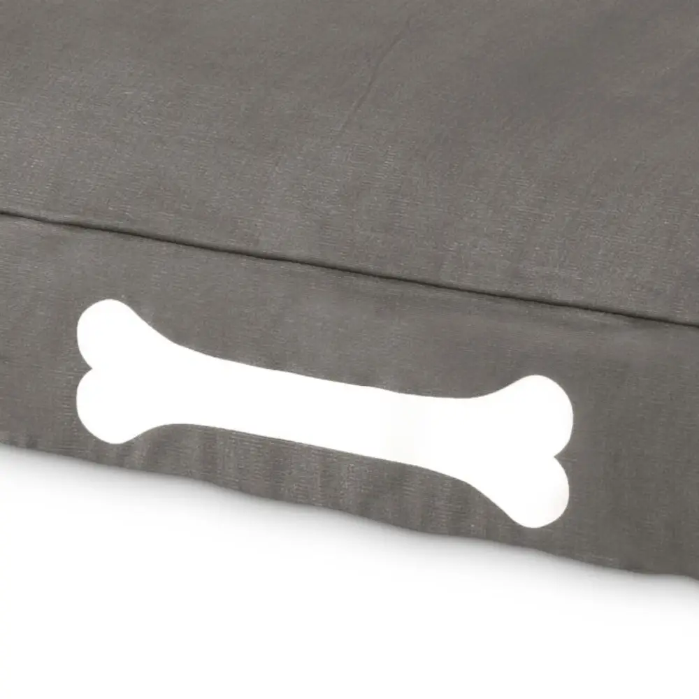 doggielounge L canvas Hundebett recycled charcoal grey