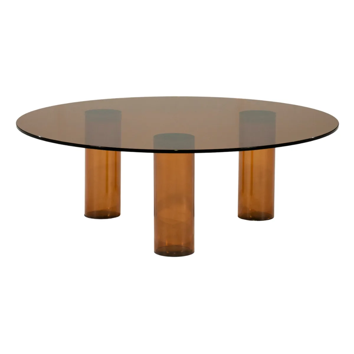 Aero Couchtisch 100x100x35 cm Kunstharz braun