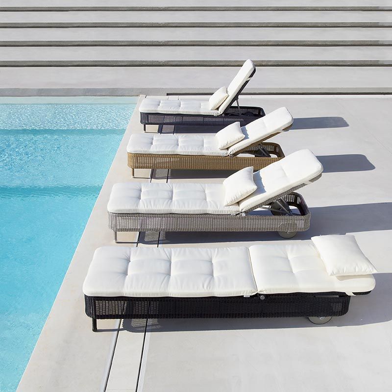 Presley Sonnenliege aus natürlichem Rattan